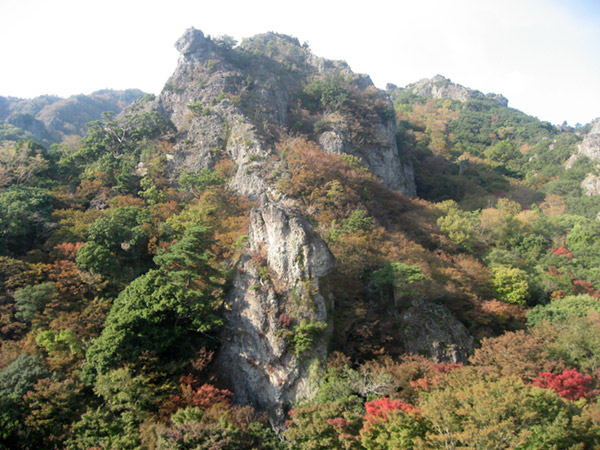 紅葉 日本三大奇形「小豆島寒霞渓」ロープウェイ空中散歩